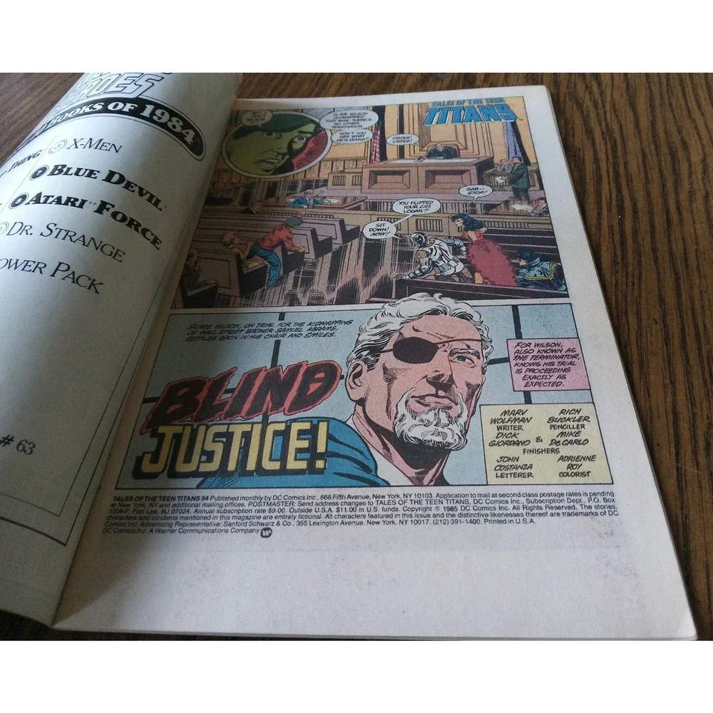 Tales Of The Teen Titans #54 June 1985 DC Comics